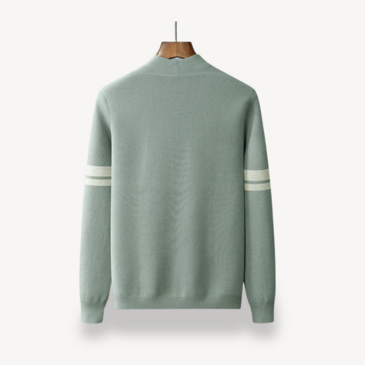 Men's Striped Knit Cardigan | Loravelle