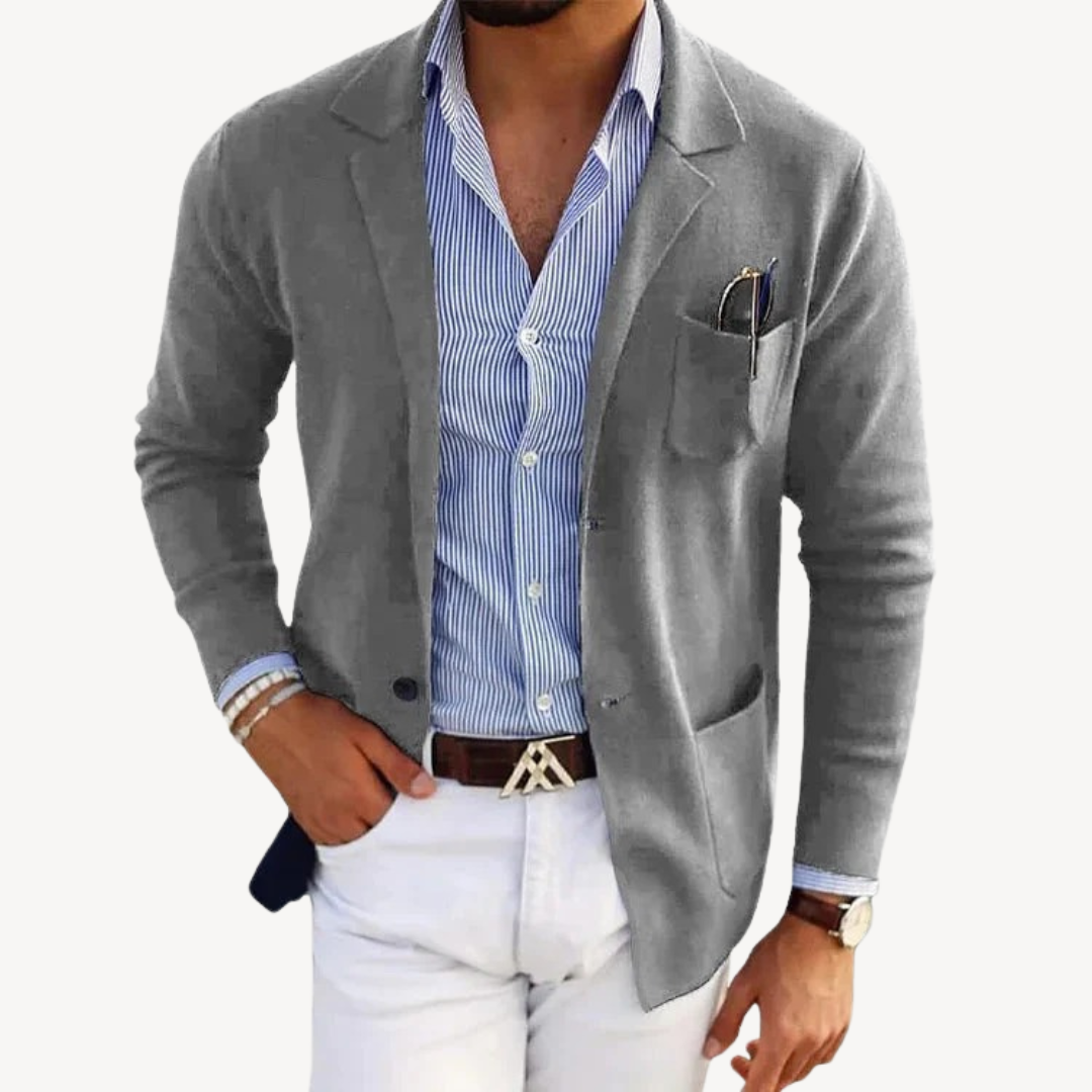 Men's Lightweight Cotton Blazer Jacket | Loravelle