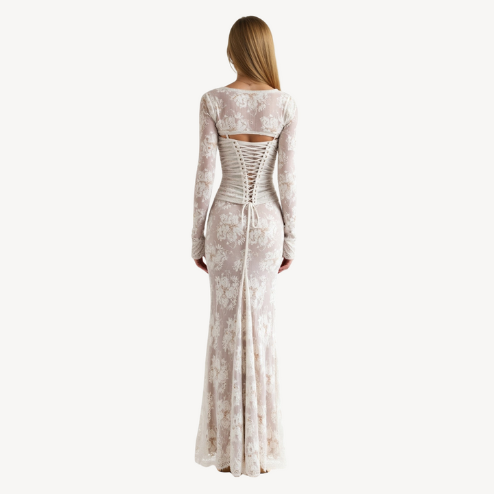 Women's Lace Dress Long Sleeve | Loravelle