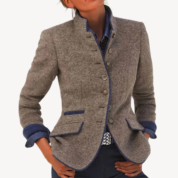 Women's Casual Wool Blend Blazer | Loravelle
