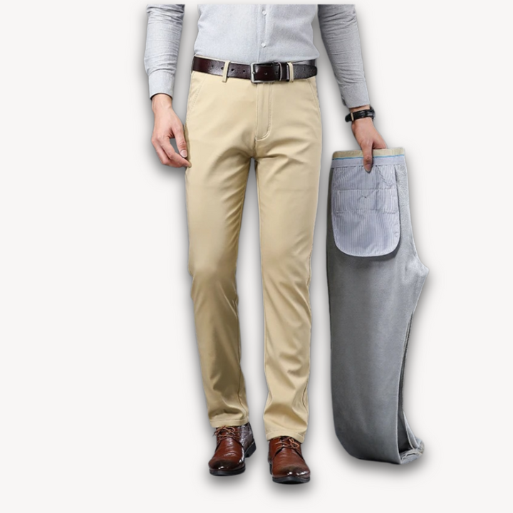 Loravelle | Men's Stretch Cotton Dress Pants - Slim Fit Trousers | Casual & Formal Wear