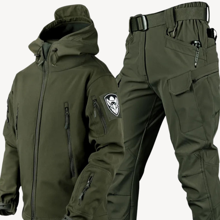 Men's Softshell Tactical Jacket and Cargo Trousers Set | Loravelle