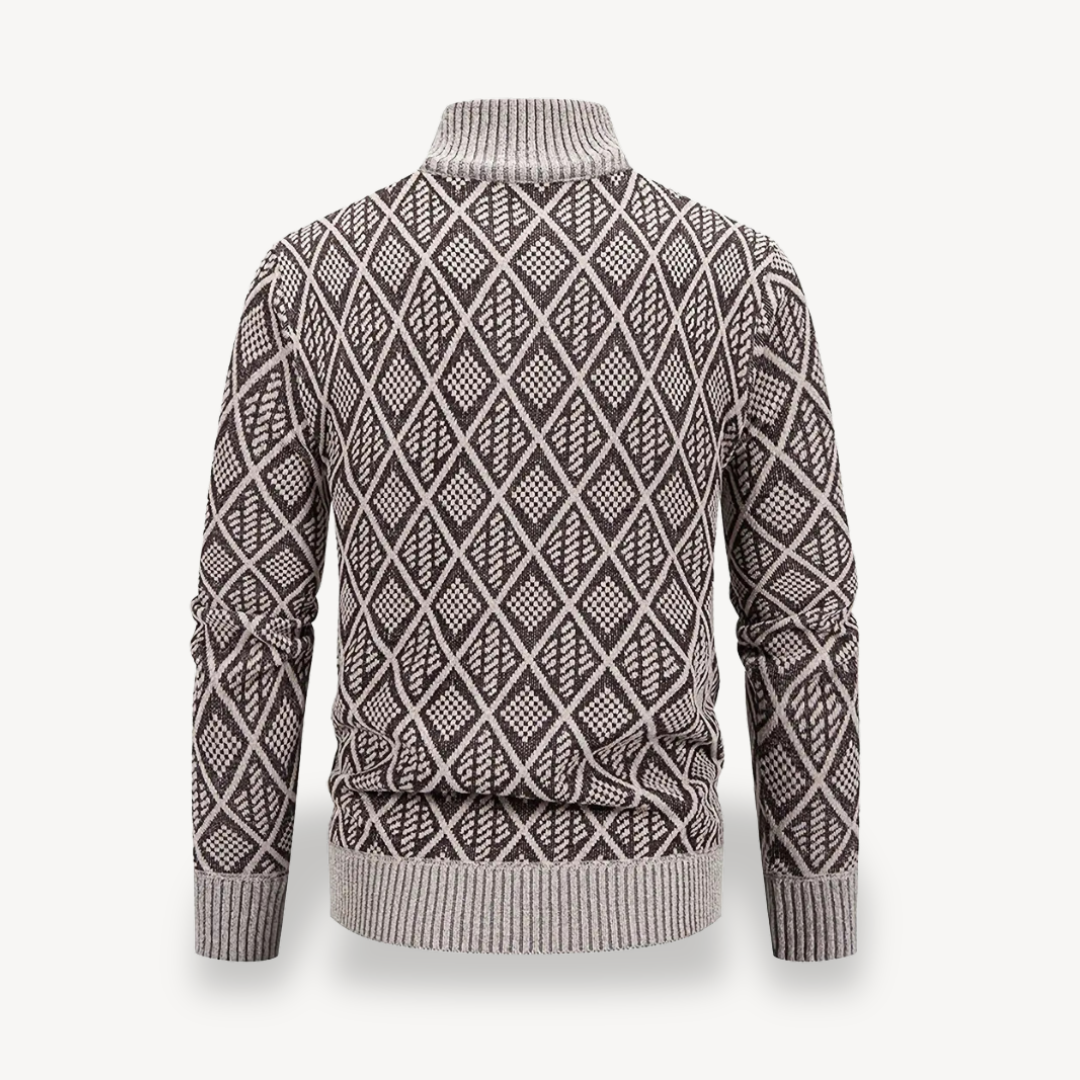 Full-Zip Cardigan Sweater Men | Loravelle