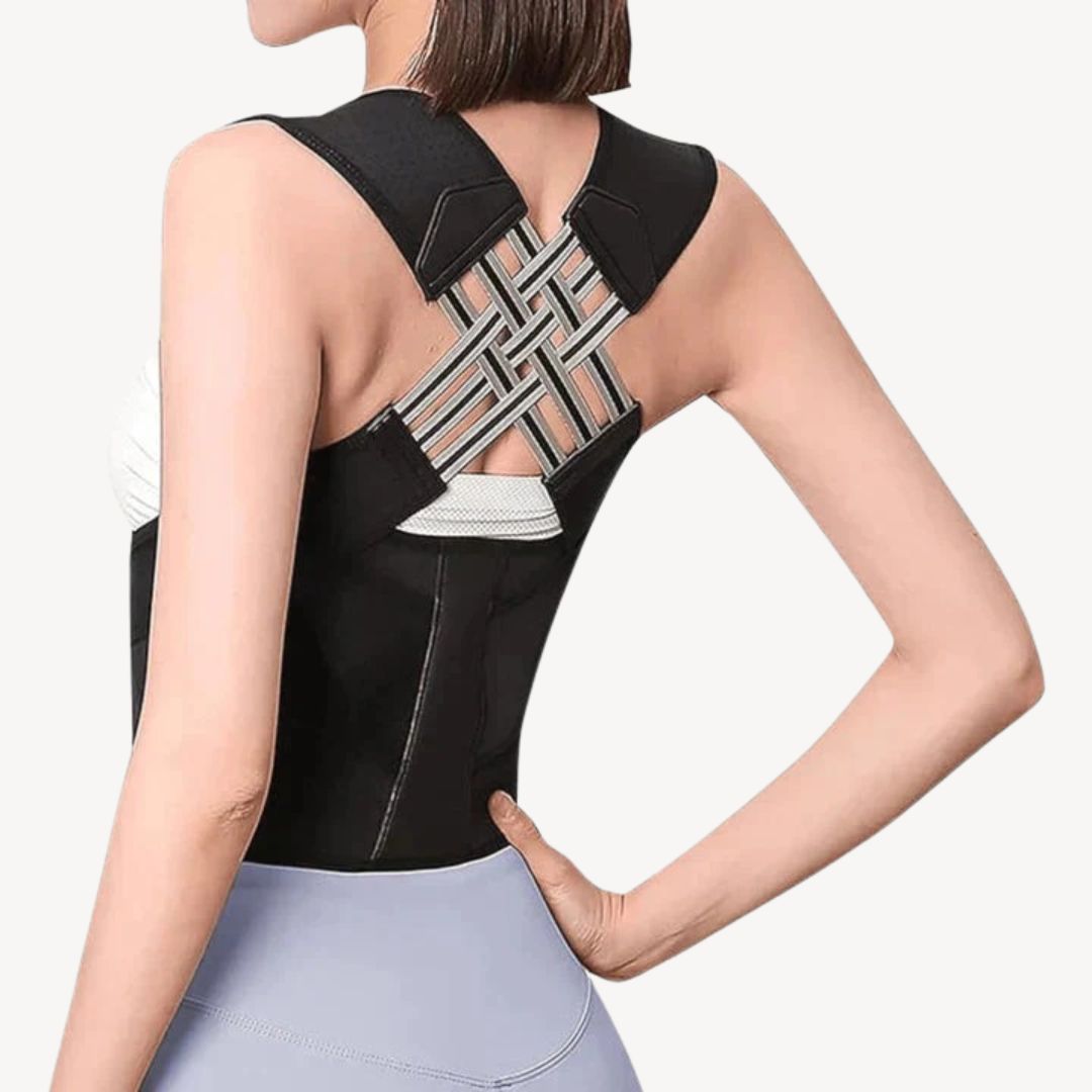 Unisex Posture Corrector Back Brace Black | Loravelle