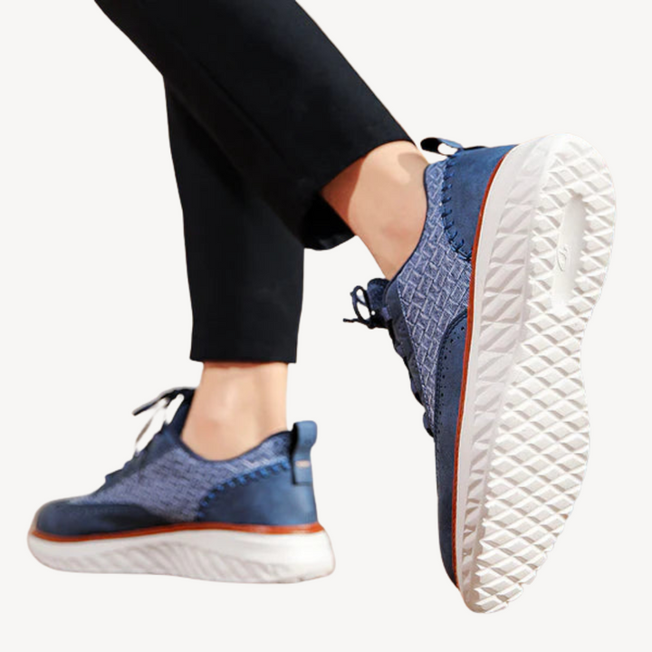 Men's Orthopedic Leather Casual Sneakers | Loravelle