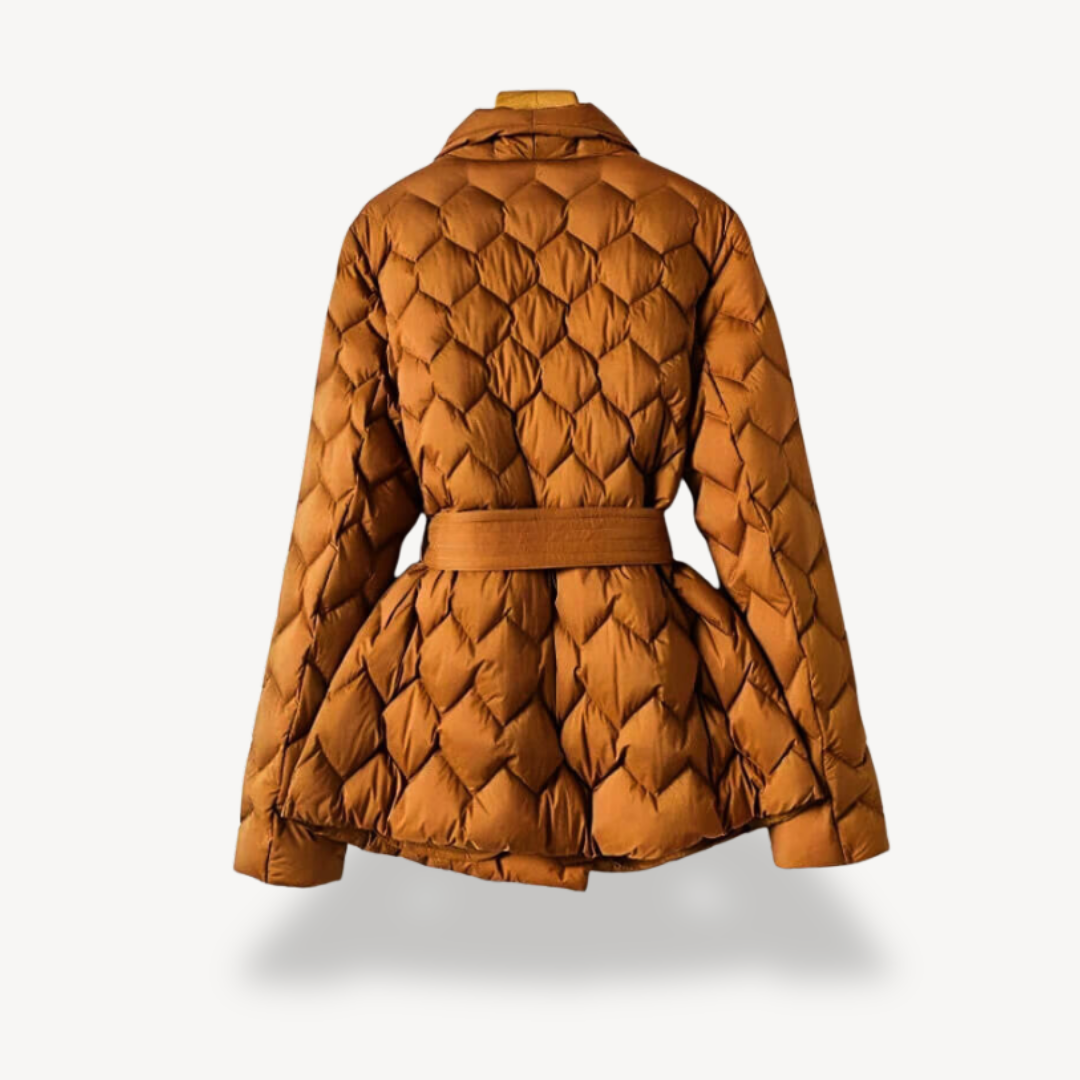 Women’s Quilted Puffer Belted Jacket | Loravelle