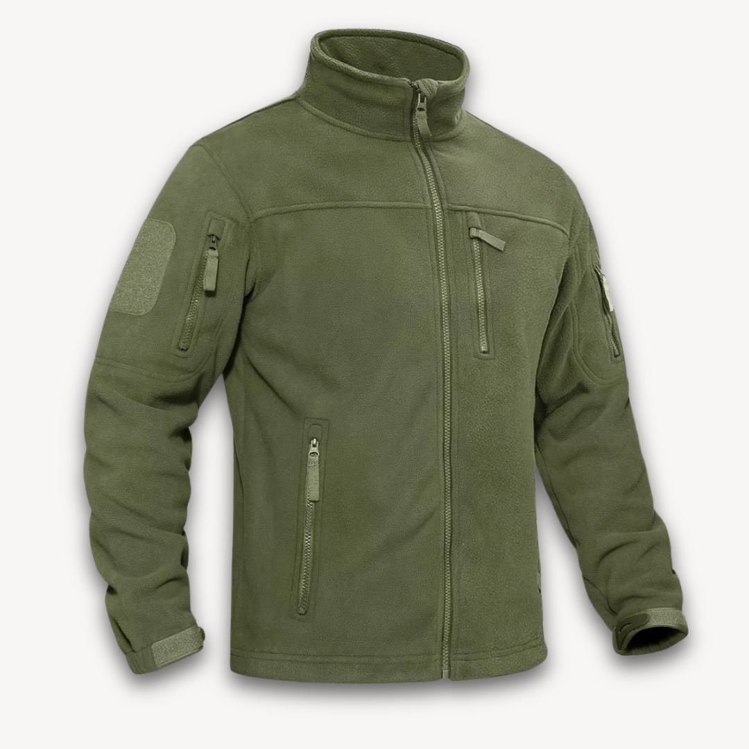 Loravelle | Men's Tactical Fleece Jacket - Full-Zip Lightweight Outerwear