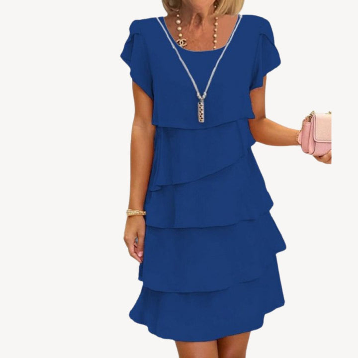 Women's Animal Print Ruffle Dress | Loravelle