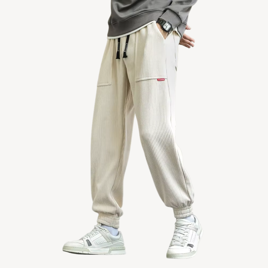 Men's Corduroy Jogger Trousers | Loravelle
