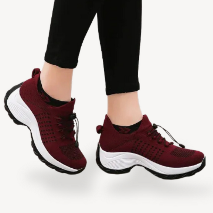 Orthopedic Knit Walking Shoes Women | Loravelle