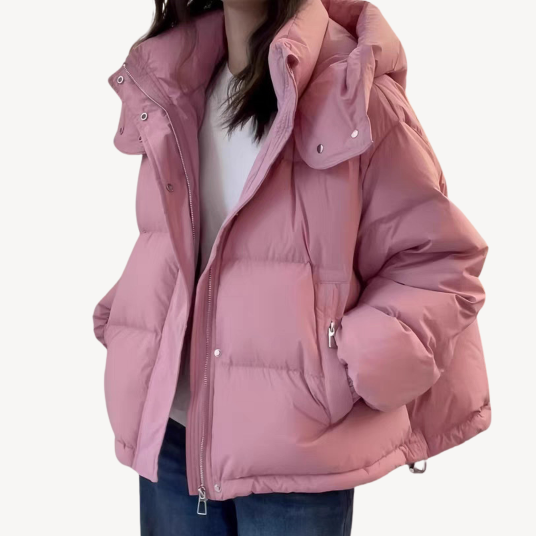 Puffer Jacket with Hood for Women | Loravelle