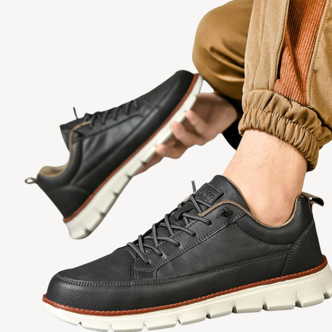 Orthopedic Leather Casual Sneakers for men | Loravelle