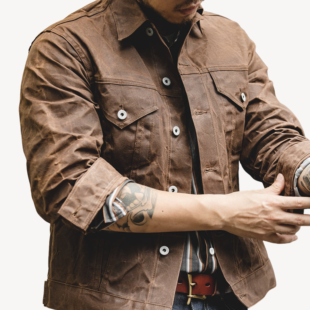Waxed Canvas Jacket for Men | Loravelle