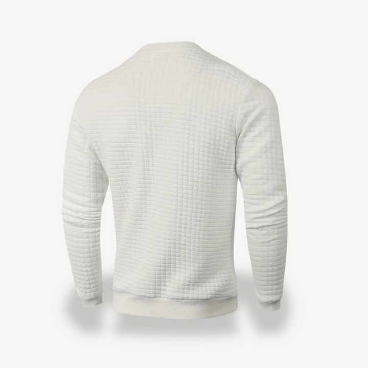 Men's Textured Knit Sweatshirt | Loravelle