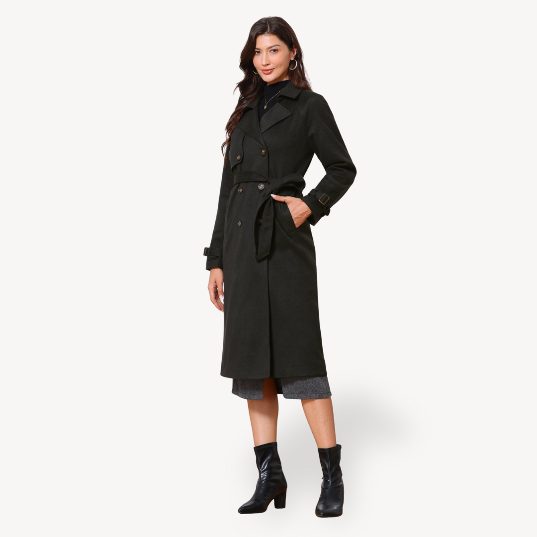 Double-Breasted Trench Coat for Women | Loravelle