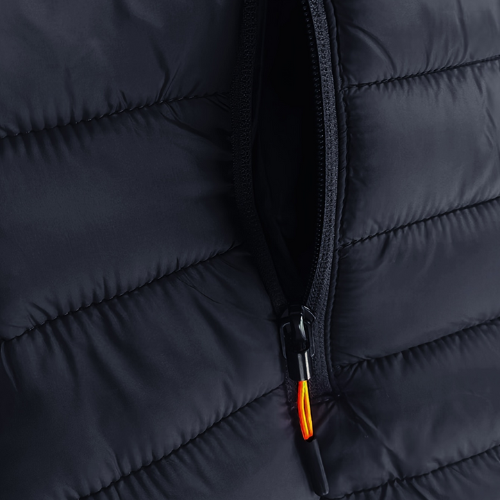 Men's Puffer Jacket with Stand Collar | Loravelle