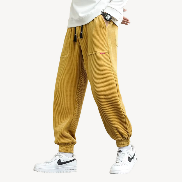 Men's Corduroy Jogger Trousers | Loravelle