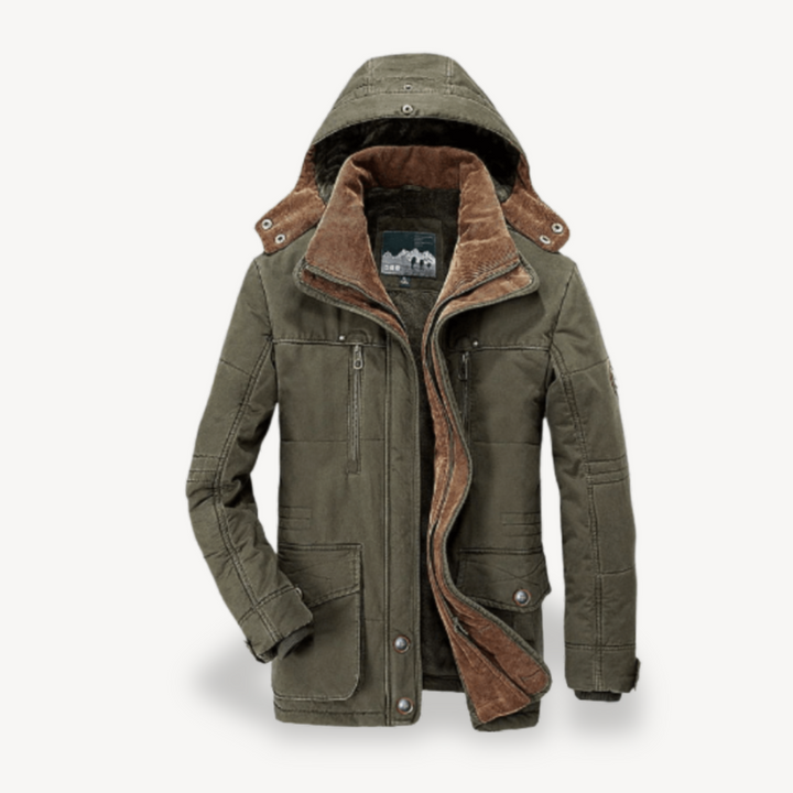 Men's Waterproof Winter Jacket with Hood | Loravelle
