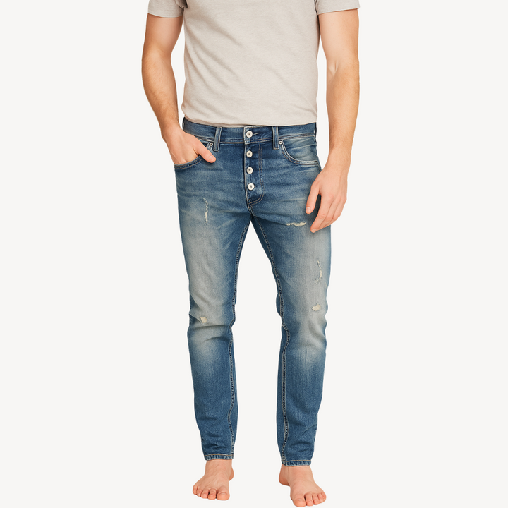 Distressed Denim Jeans for Men | Loravelle