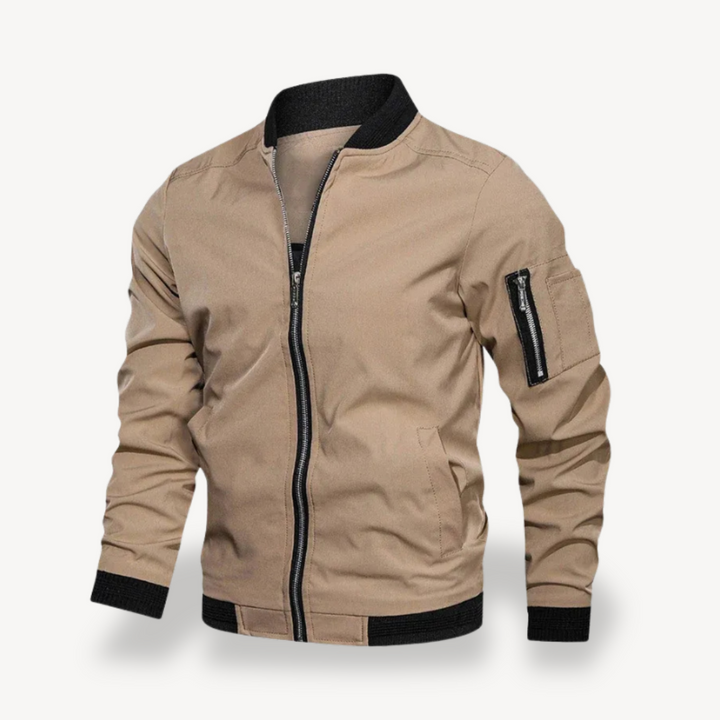 Men's Lightweight Polyester Bomber Jacket | Loravelle