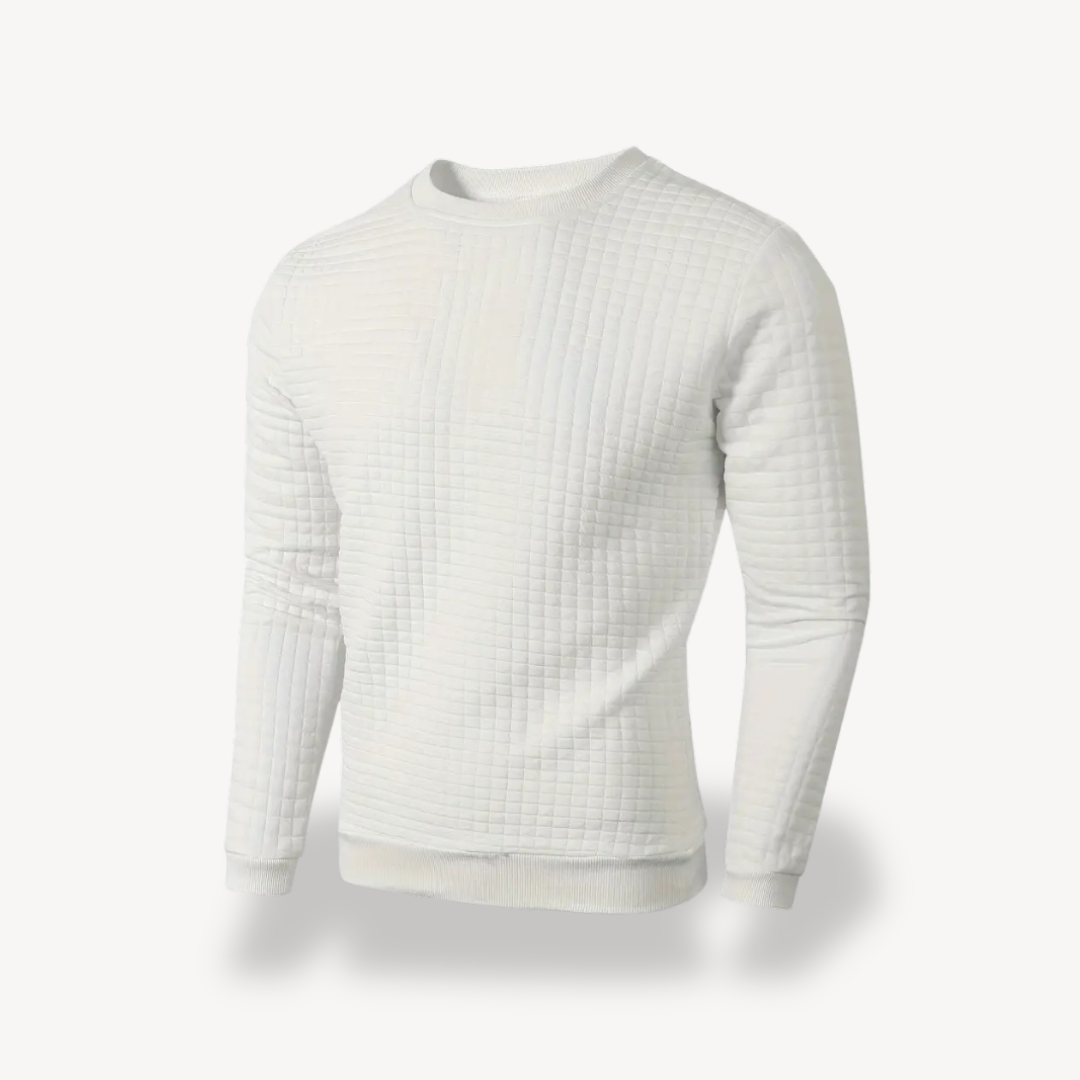 Men's Textured Knit Sweatshirt | Loravelle