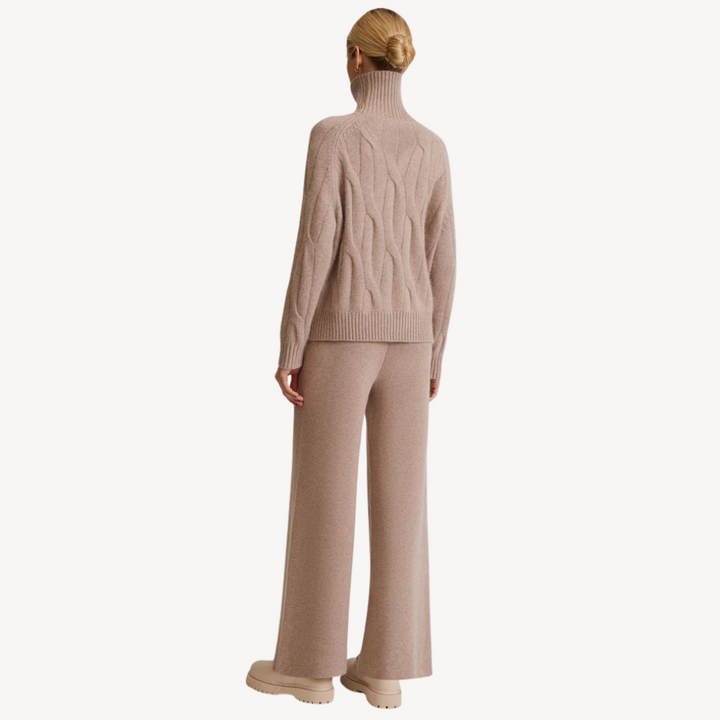 Cable Knit Sweater and Pants Set | Loravelle
