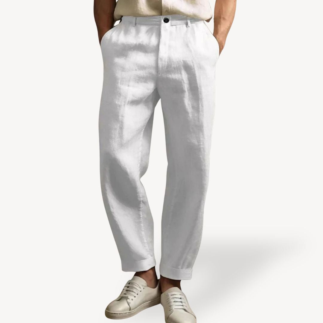 Men's Lightweight Linen Casual Summer Pants | Loravelle
