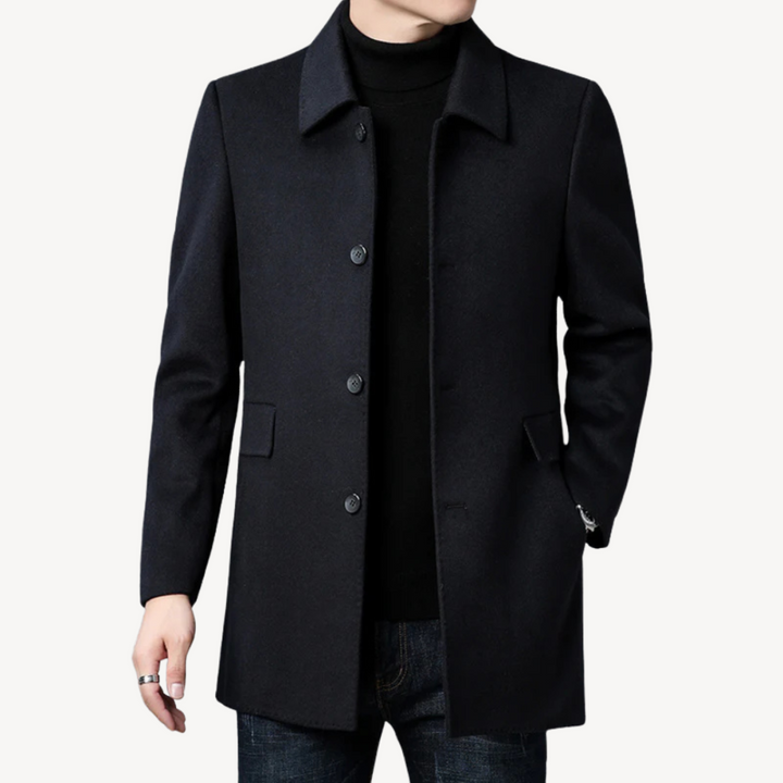 Men's Wool Blend Coat | Loravelle