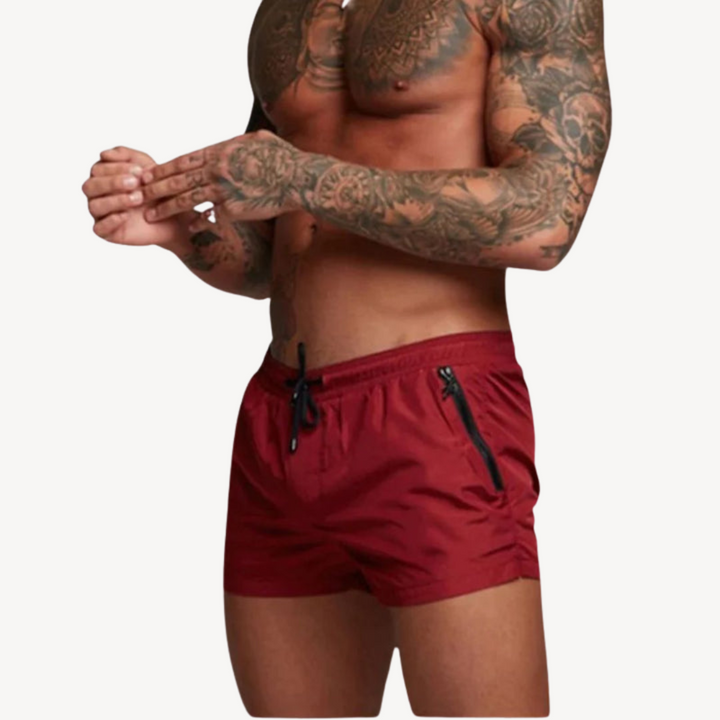 Men's Quick Dry Nylon Swim Shorts with Drawstring | Loravelle