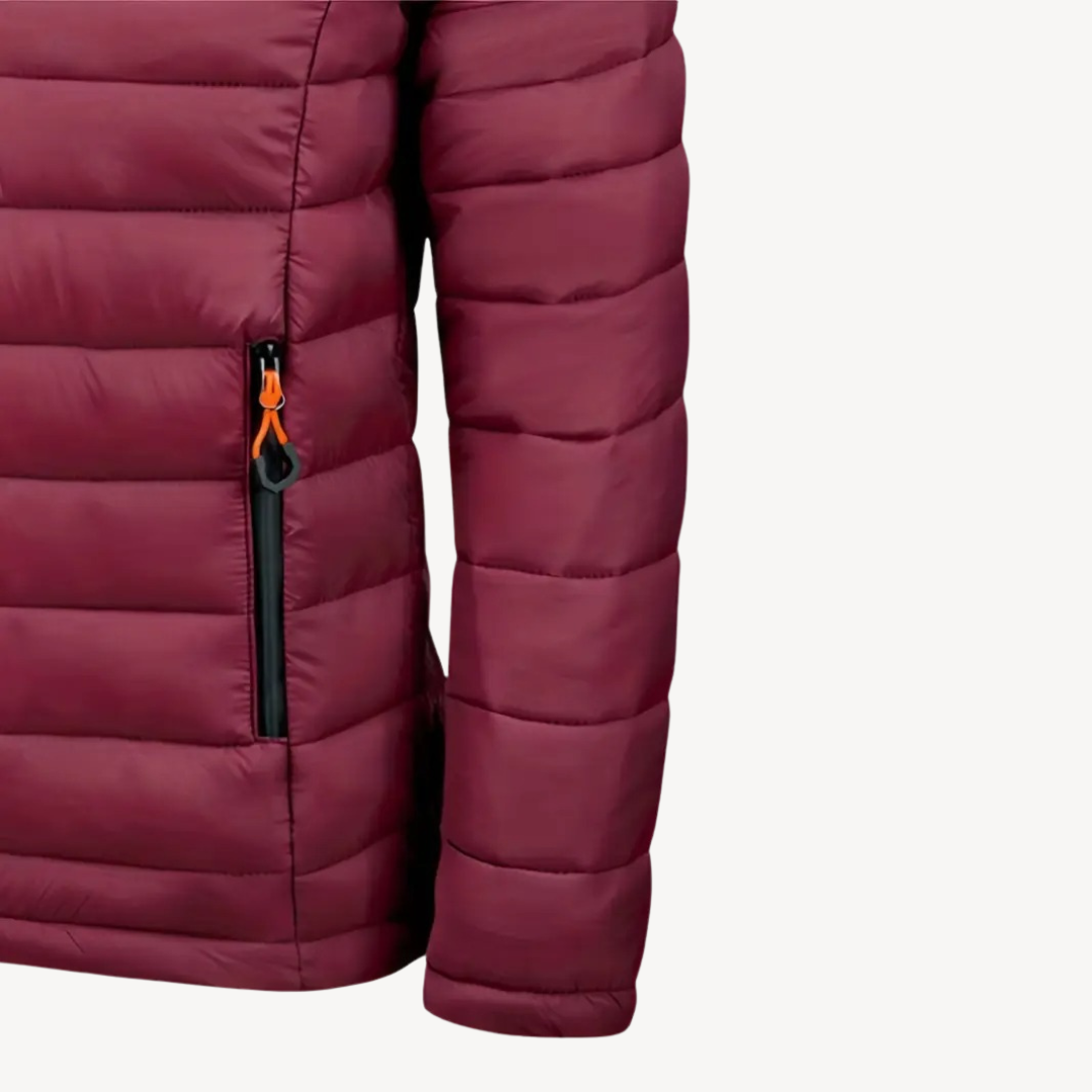 Polyester Hooded Puffer Jacket Men | Loravelle