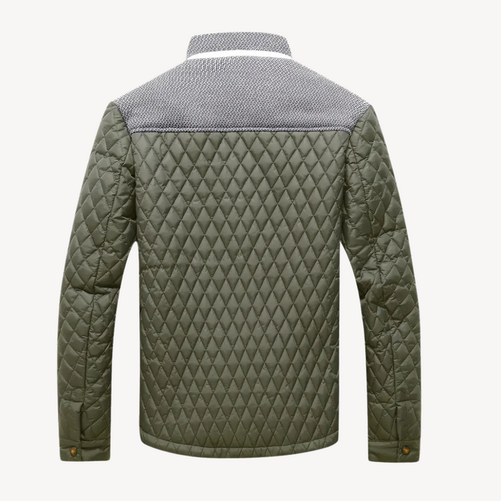 Quilted Colorblock Jacket Men | Loravelle