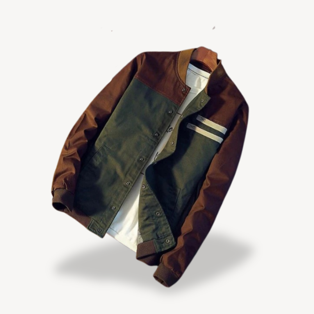 Bomber Jacket Polyester Men | Loravelle