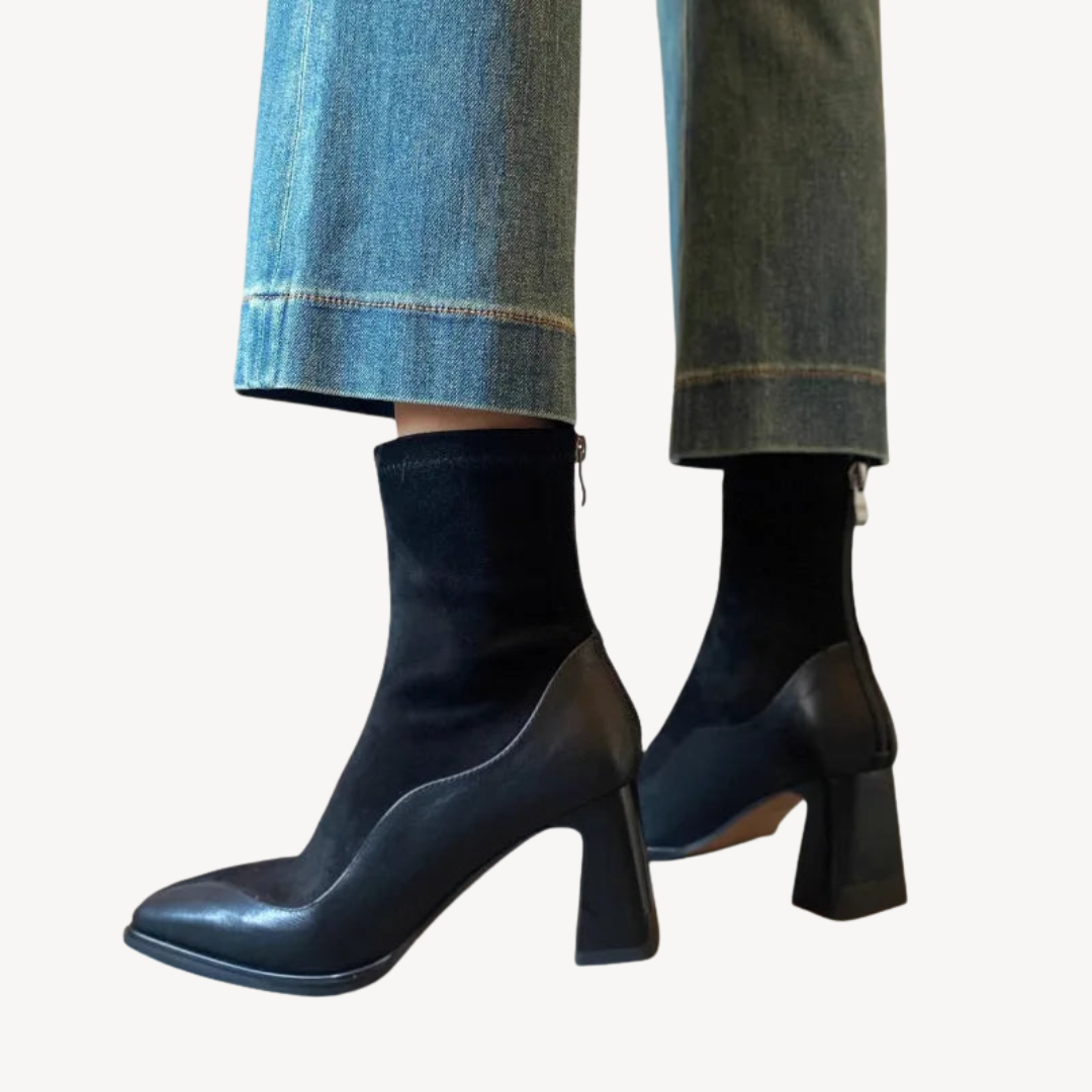 Orthopedic Leather Ankle Boots | Loravelle