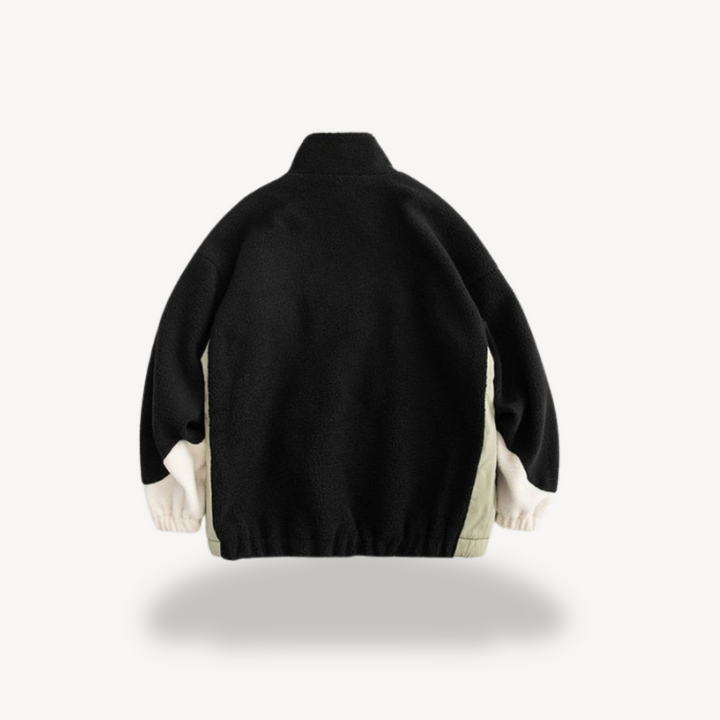 Men’s Colorblock Fleece Zip-Up Jacket | Loravelle
