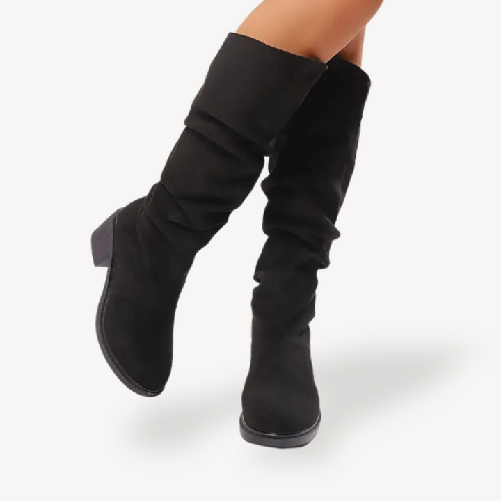 Slouchy Orthopedic Knee-High Boots Suede Women | Loravelle