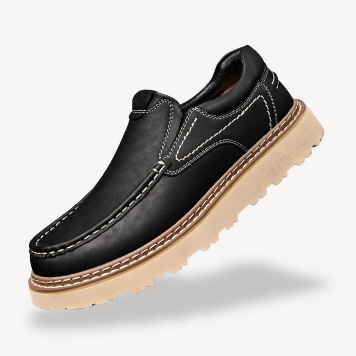 Men's Orthopedic Leather Slip-On Shoes | Loravelle