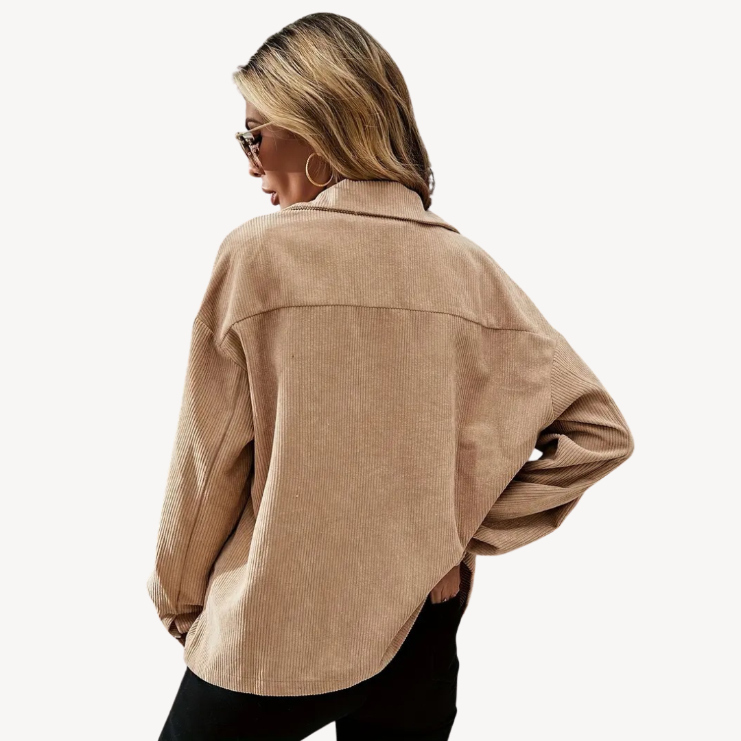 Women's Corduroy Button-Down Jacket | Loravelle