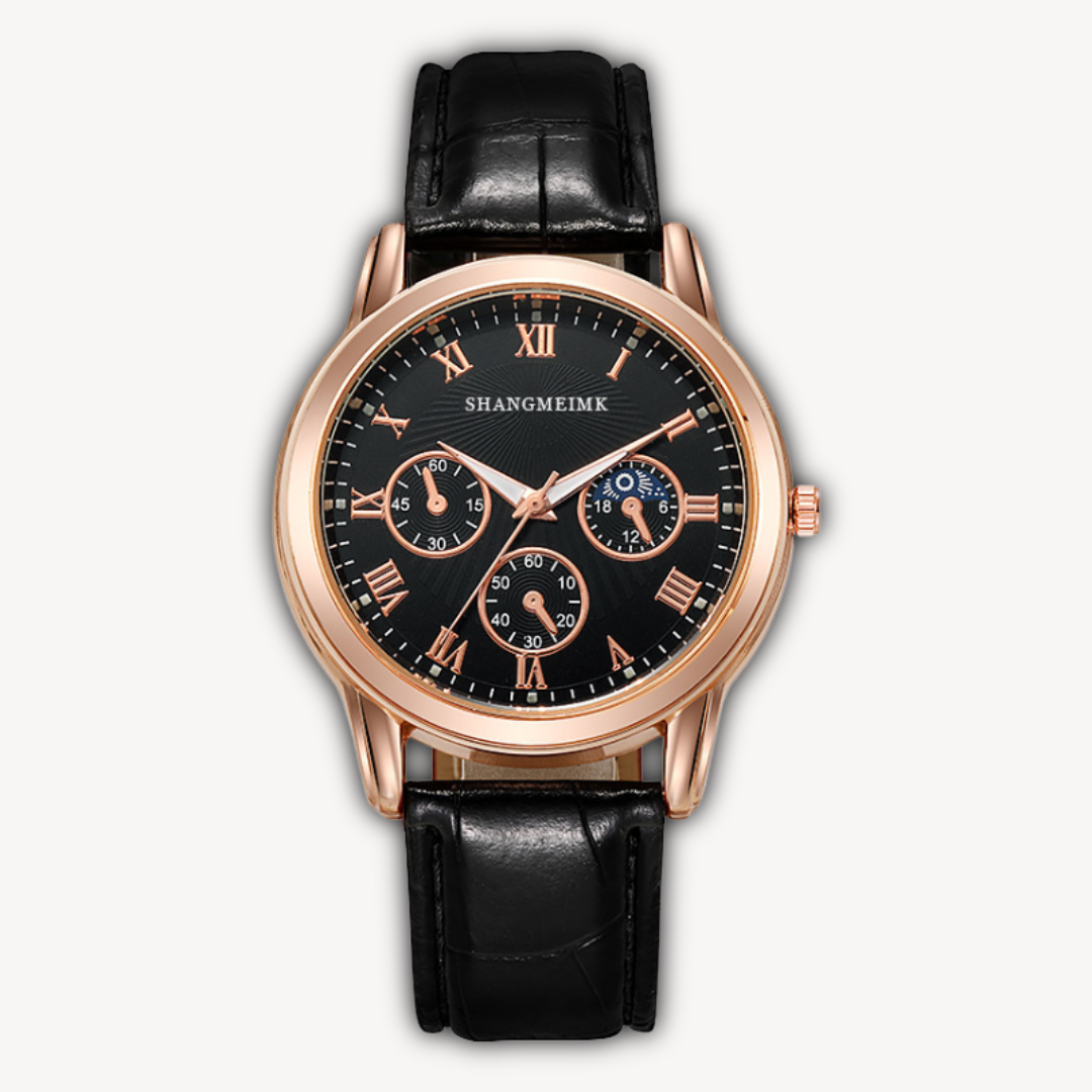 Loravelle | Men's Chronograph Leather Watch