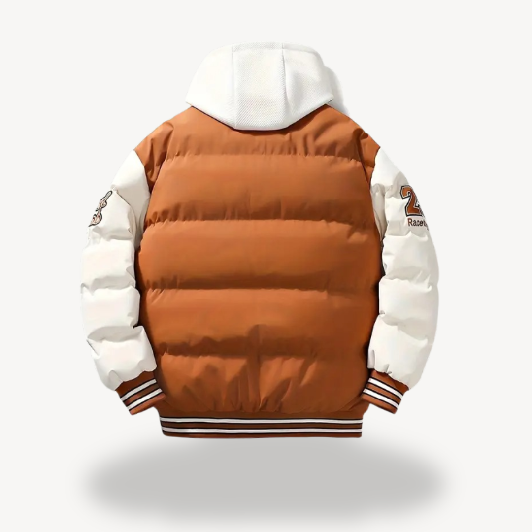 Polyester Hooded Winter Parka for Men | Loravelle