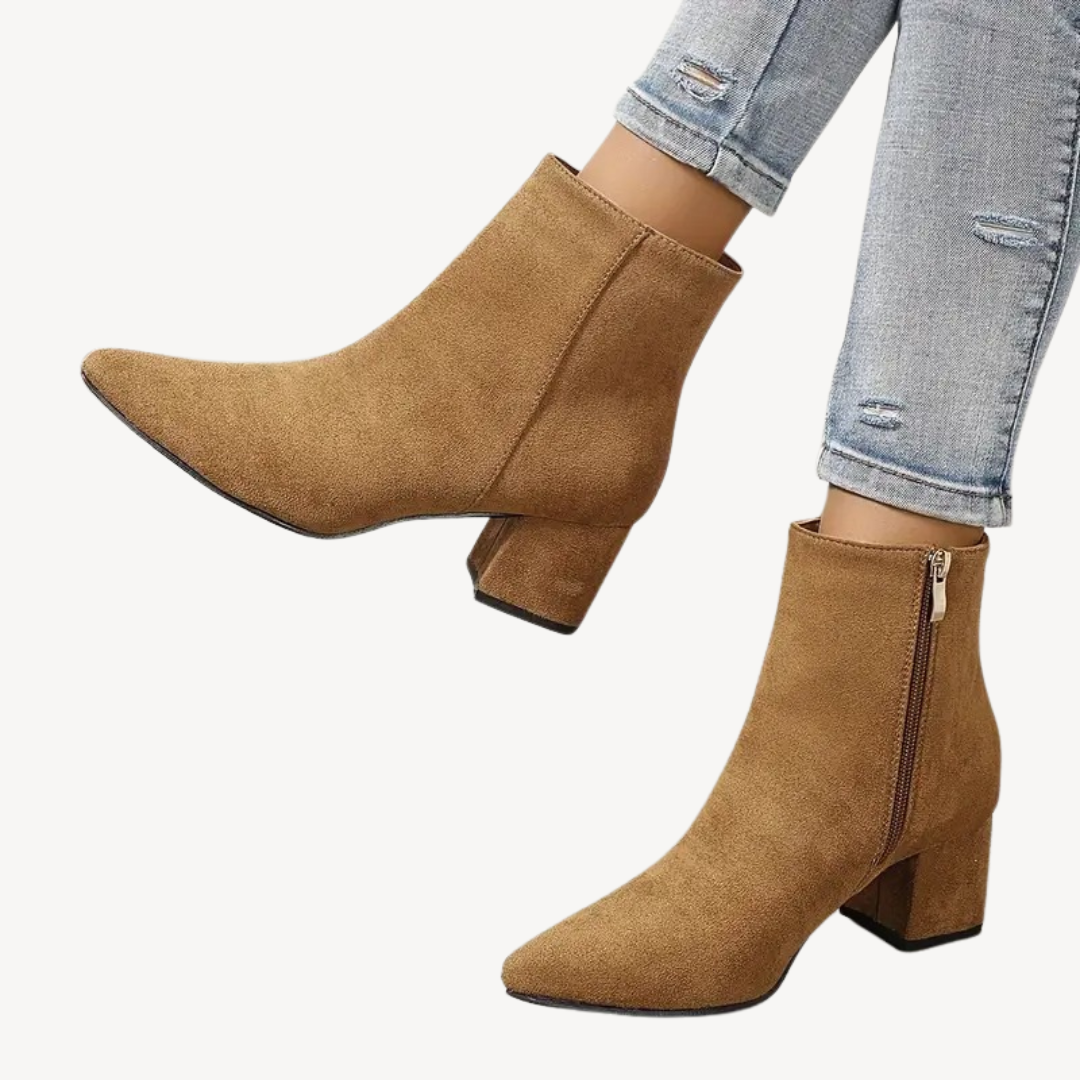Orthopedic Pointed-Toe Ankle Boots for Women | Loravelle