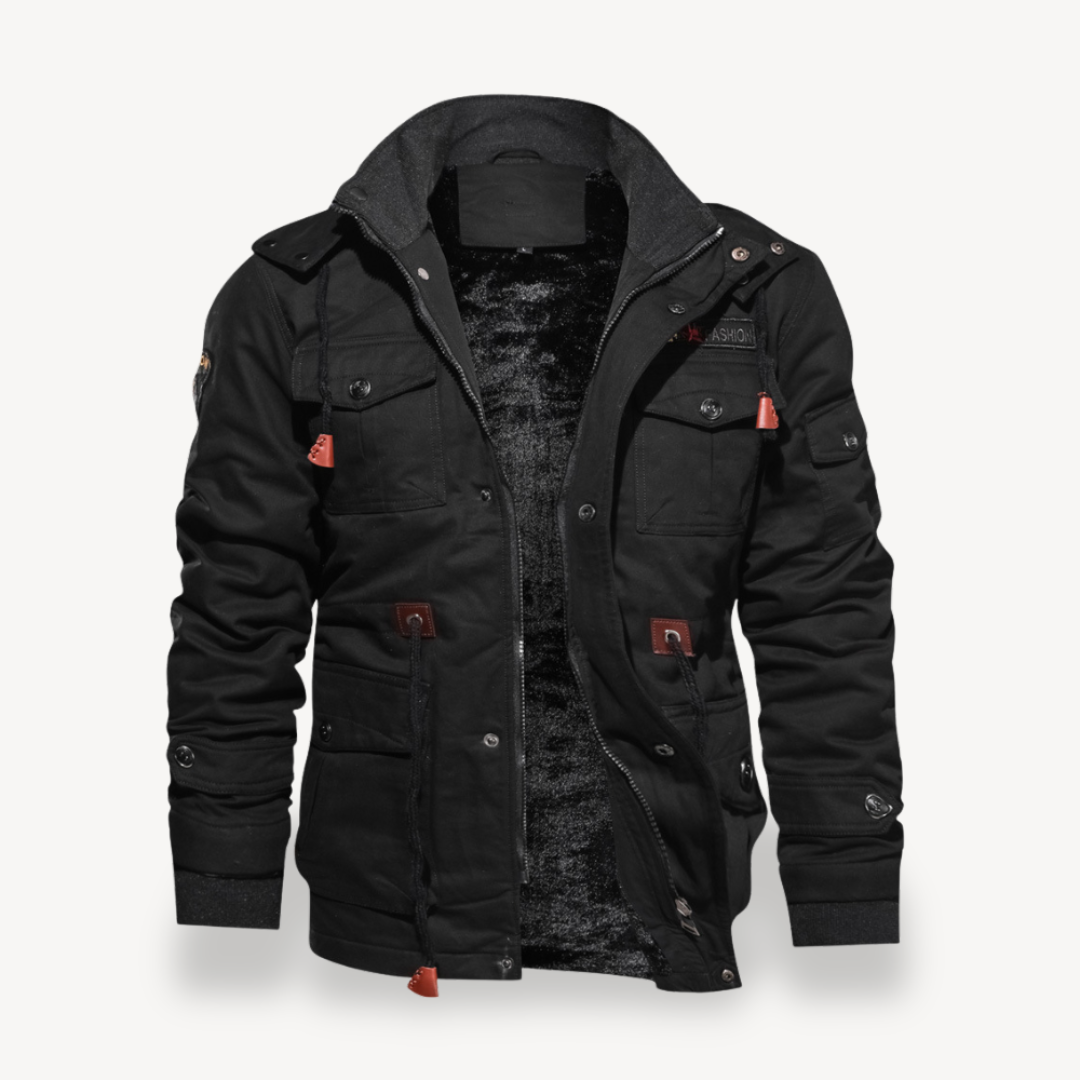 Warm Winter Bomber Jacket Men | Loravelle