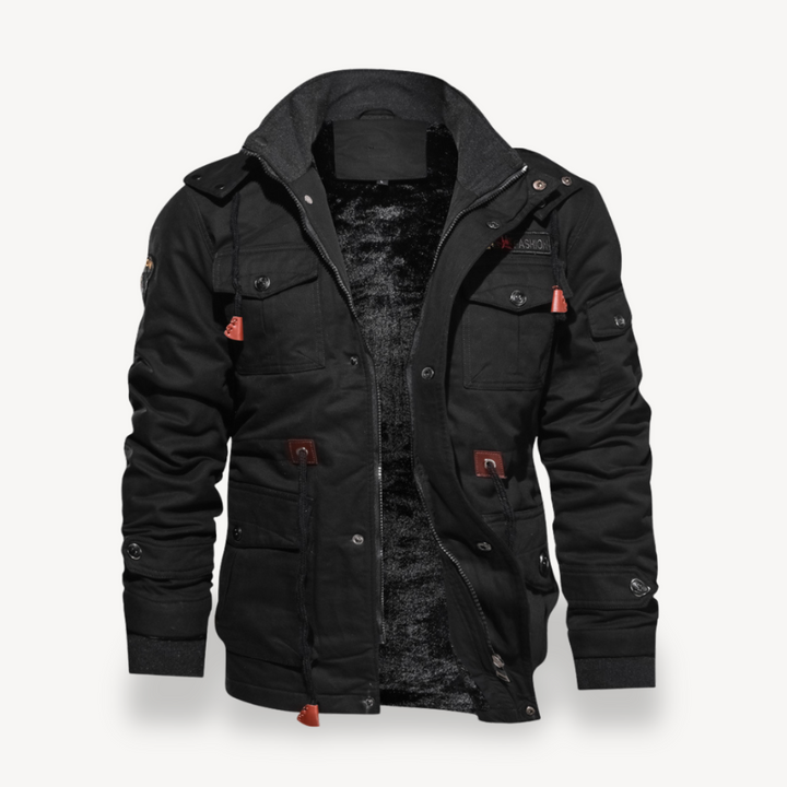 Warm Winter Bomber Jacket Men | Loravelle