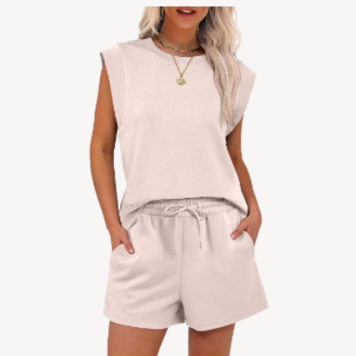 Women's Casual Cotton Shorts Set | Loravelle