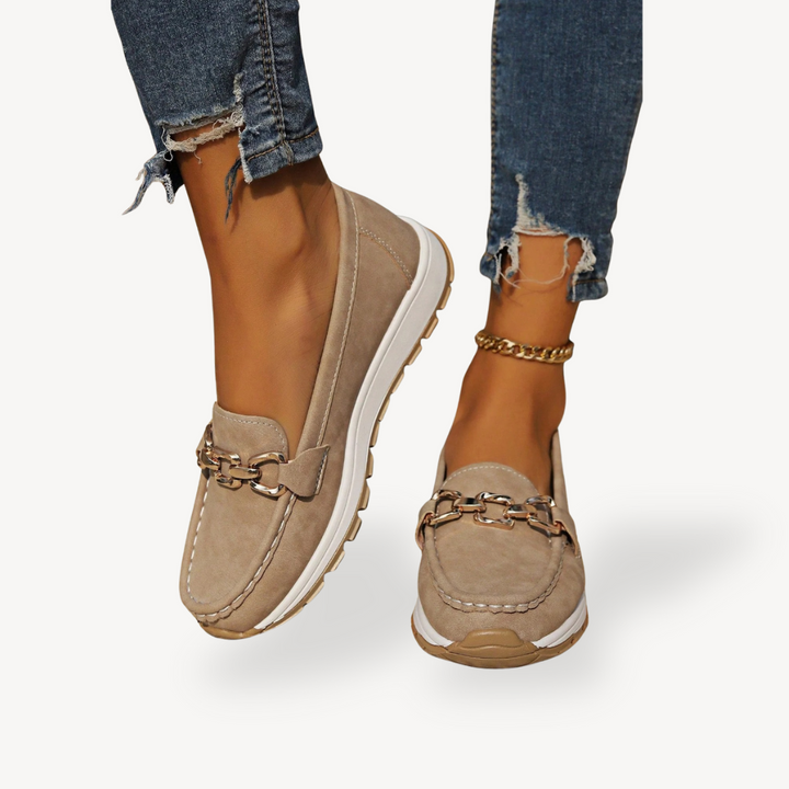 Women's Orthopedic Suede Platform Loafers | Loravelle