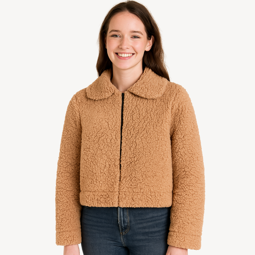 Fleece Zip-Up Jacket for Women | Loravelle