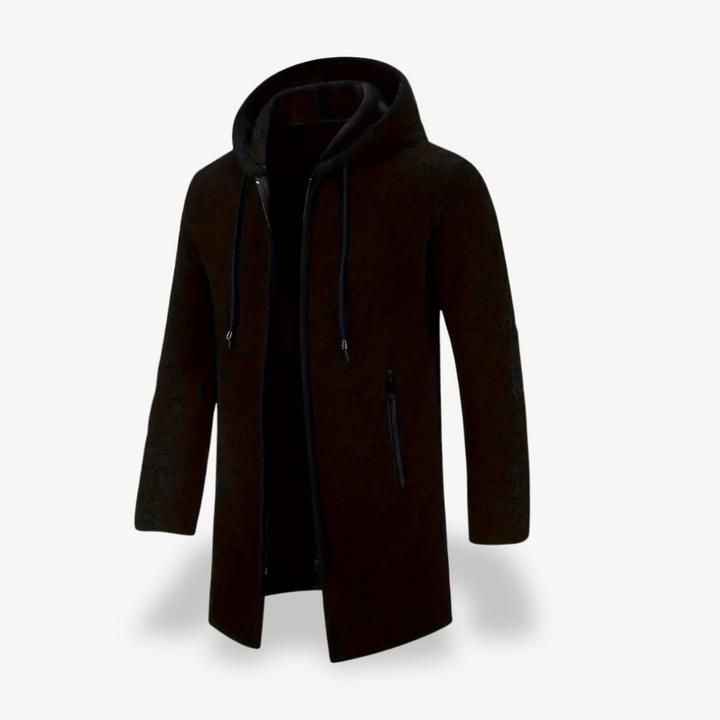Fleece Hooded Cardigan Jacket Men | Loravelle