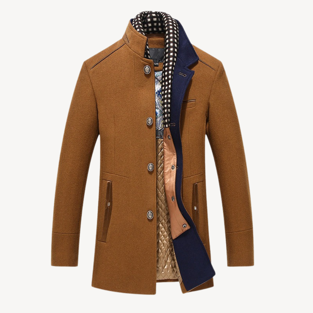 Wool Blend Casual Coat Men | Loravelle