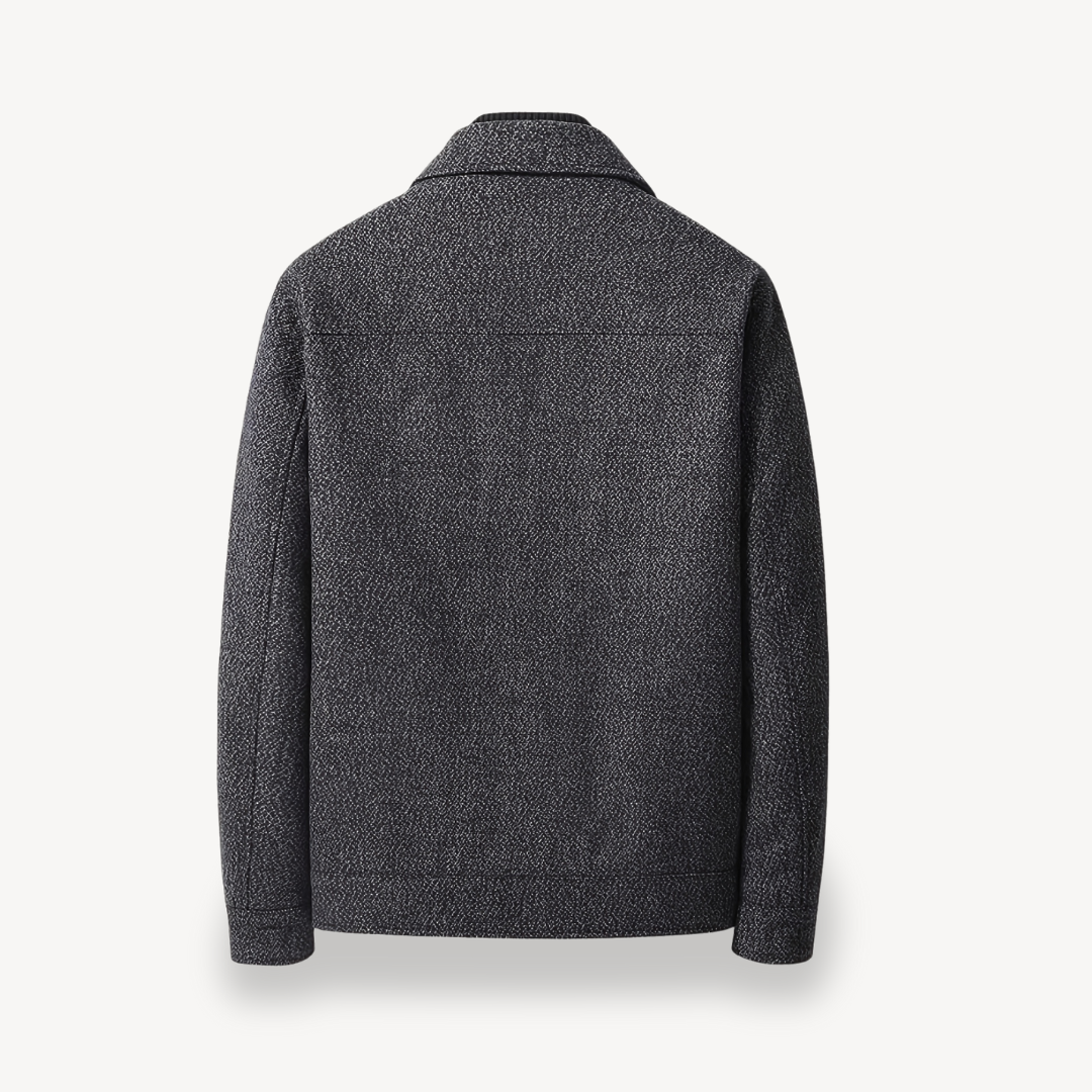 Men's Woven Wool Blend Jacket | Loravelle