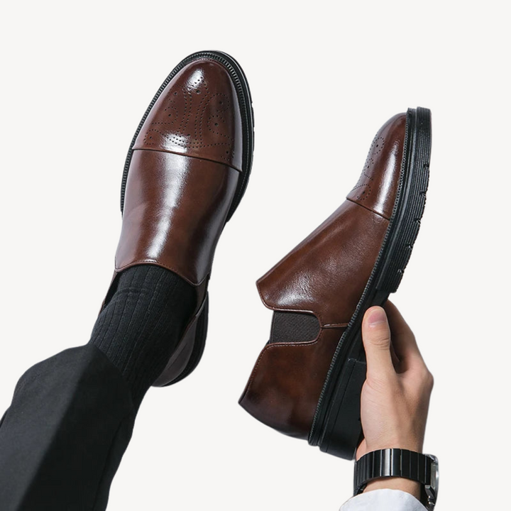 Men's Orthopedic Brogue Oxford Dress Shoes | Loravelle