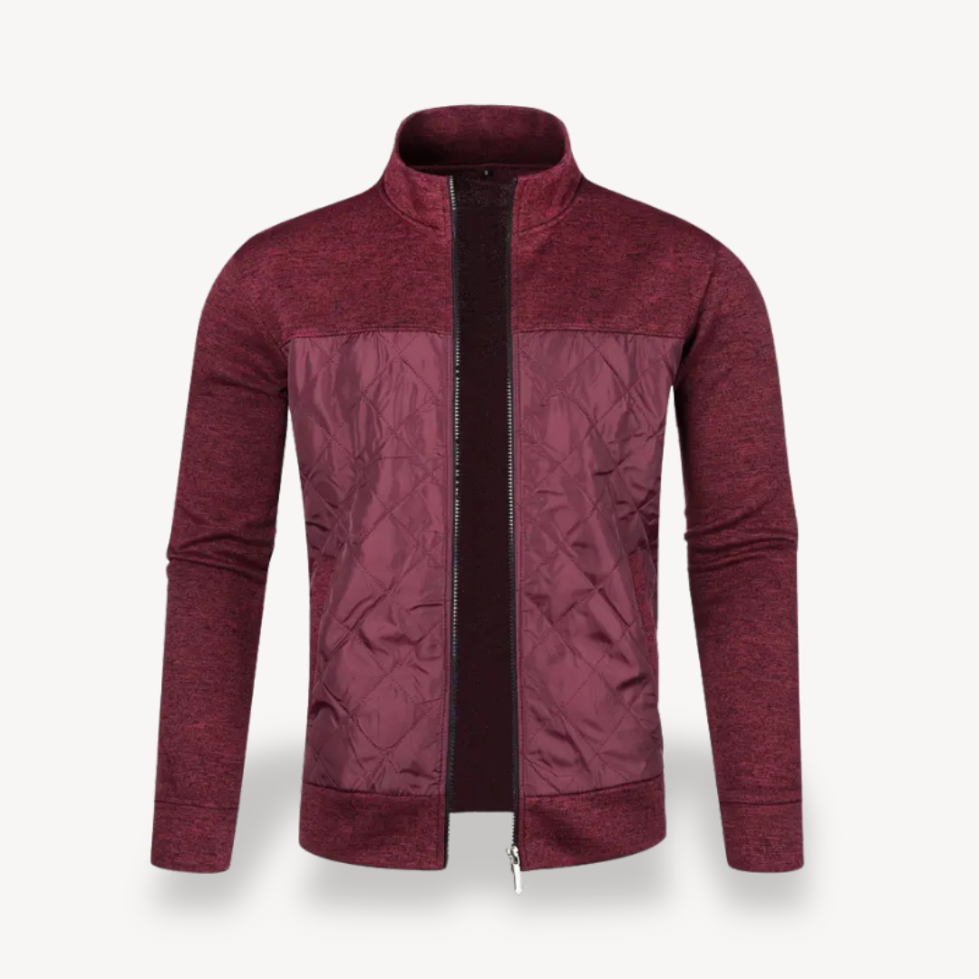 Quilted Padded Zip-Up Jacket Men | Loravelle